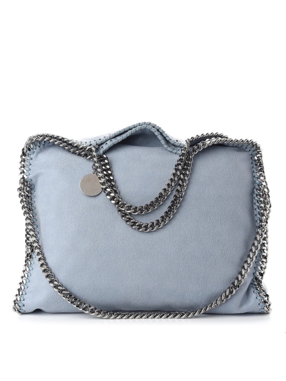 Stella McCartney Light Blue Falabella Chain Shoulder Bag